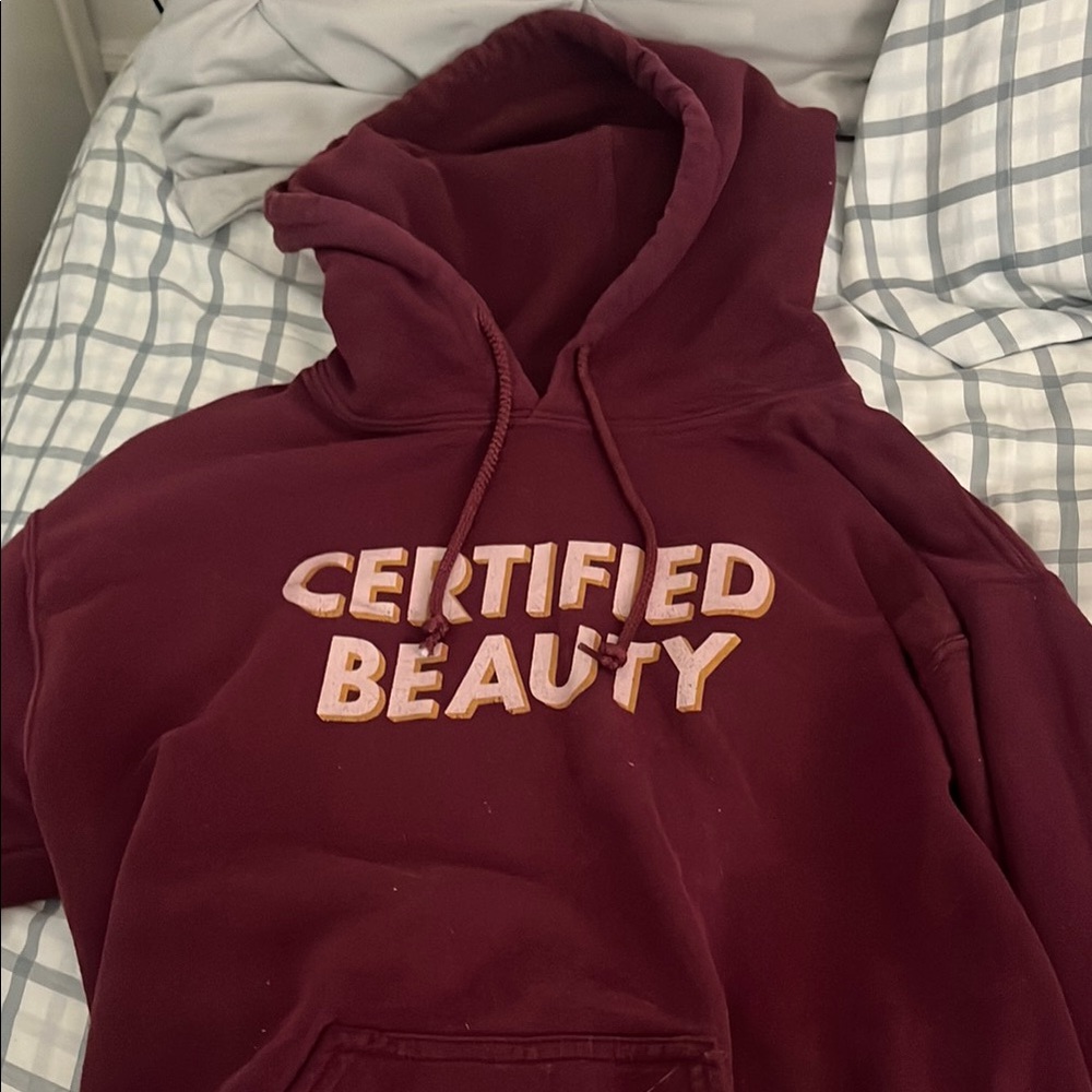Certified Beauty Maroon Hoodie